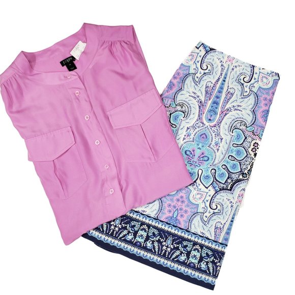 NWT J. Crew Sleeveless Button Top, 14 - Picture 7 of 8